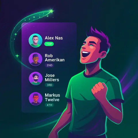 Ejemplo de ranking de jugadores en la app